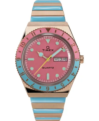 Timex Women's Q Reissue Two-Tone Bracelet Watch 36mm - Two