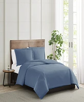 Truly Calm Silver-tone Cool Piece Duvet Set