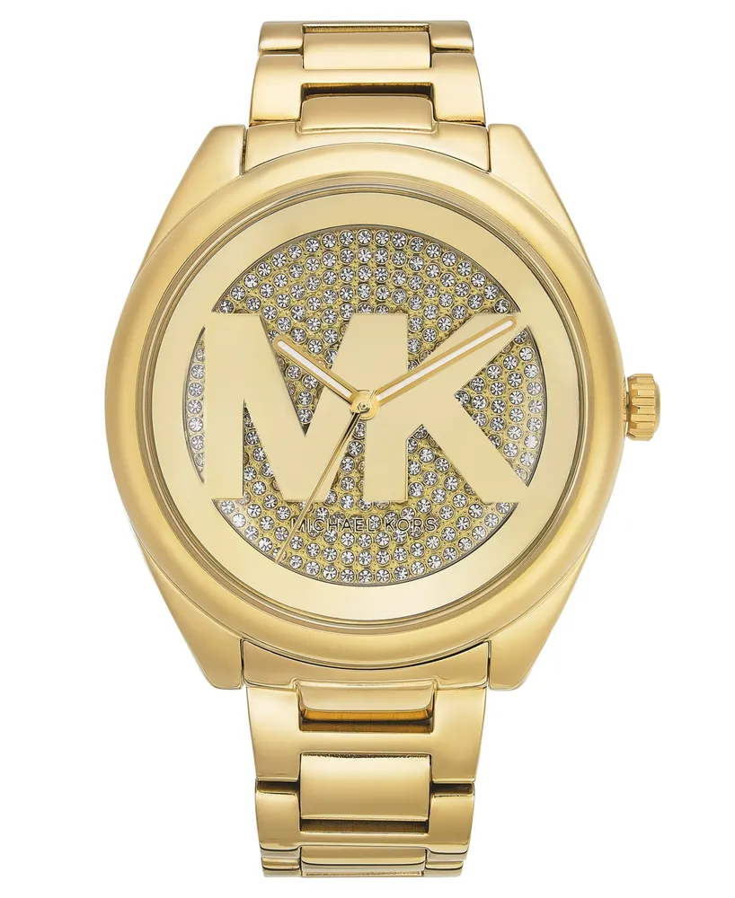 Michael Kors Women's Janelle Gold-Tone Stainless Steel Bracelet Watch 42mm