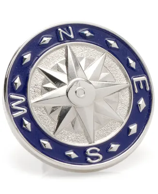 Cufflinks Inc. Men's Compass Lapel Pin - Silver