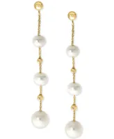 Effy Cultured Freshwater Pearl (5-8mm) Linear Drop Earrings in 14k Gold