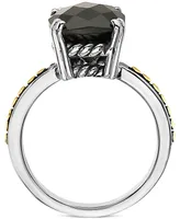 Effy Onyx Statement Ring in Sterling Silver & 18k Gold