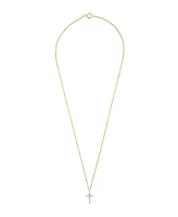 Diamond Initial Pendant Necklace (1/10 ct. t.w.) in 14k Gold, 17" + 1" Extender