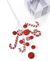 Holiday Lane Christmas Cheer Candy Cane Pick, Exclusively at Macy's