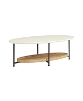 Madison Park Beaumont 2 Tier Oval Coffee Table