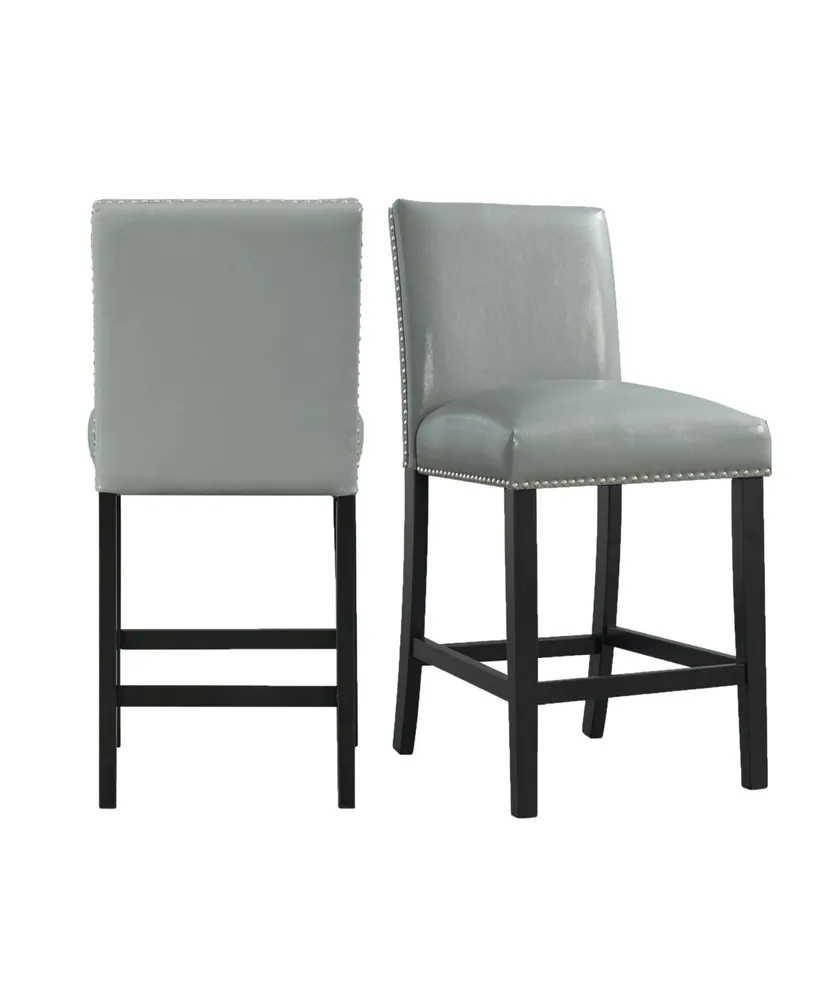 Picket House Furnishings Pia Faux Leather Counter Height Side Chair Set