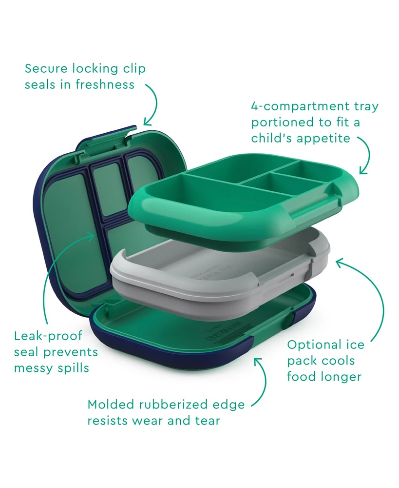 Bentgo Kids Chill Lunch Box - Green/Navy