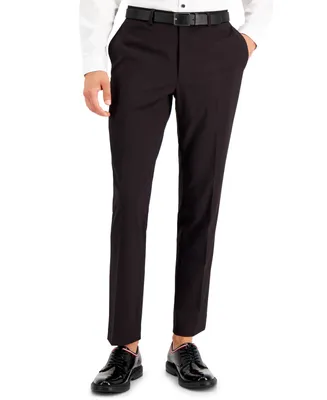 I.n.c. International Concepts Men's Slim-Fit Burgundy Solid Suit Pants, Created for Macy's