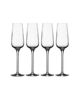 Villeroy & Boch Voice Basic Flute Champagne Glasses, Set of 4