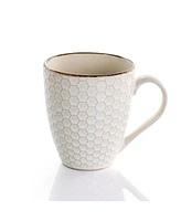 Elama Honey 16 Pc. Dinnerware Set, Service for 4