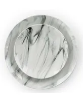 Elama Fine Marble 16 Pc. Dinnerware Set, Service for 4