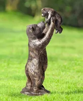 Bear and Cub Garden Sculpture