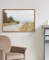 Martha Stewart Lake Walk Framed Gel Coated Canvas Art, 25.2" L x 37.2" W