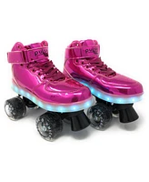 Chicago Pulse Led Light Up Quad Roller Skates, Pink