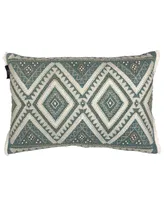 Beaded Diamonds Decorative Pillow, 14" x 20"