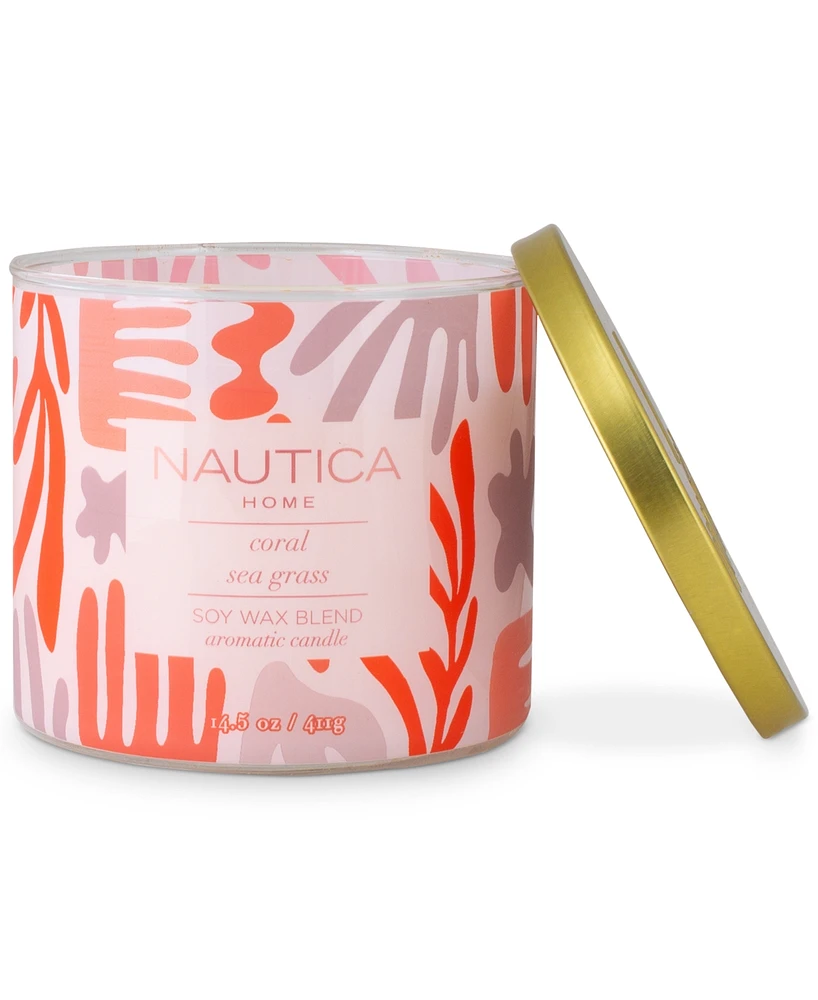 Nautica Coral Sea Grass Candle, 14.5 oz