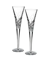 Waterford Wishes Happy Celebrations Toasting Flute 7oz, Set of 2