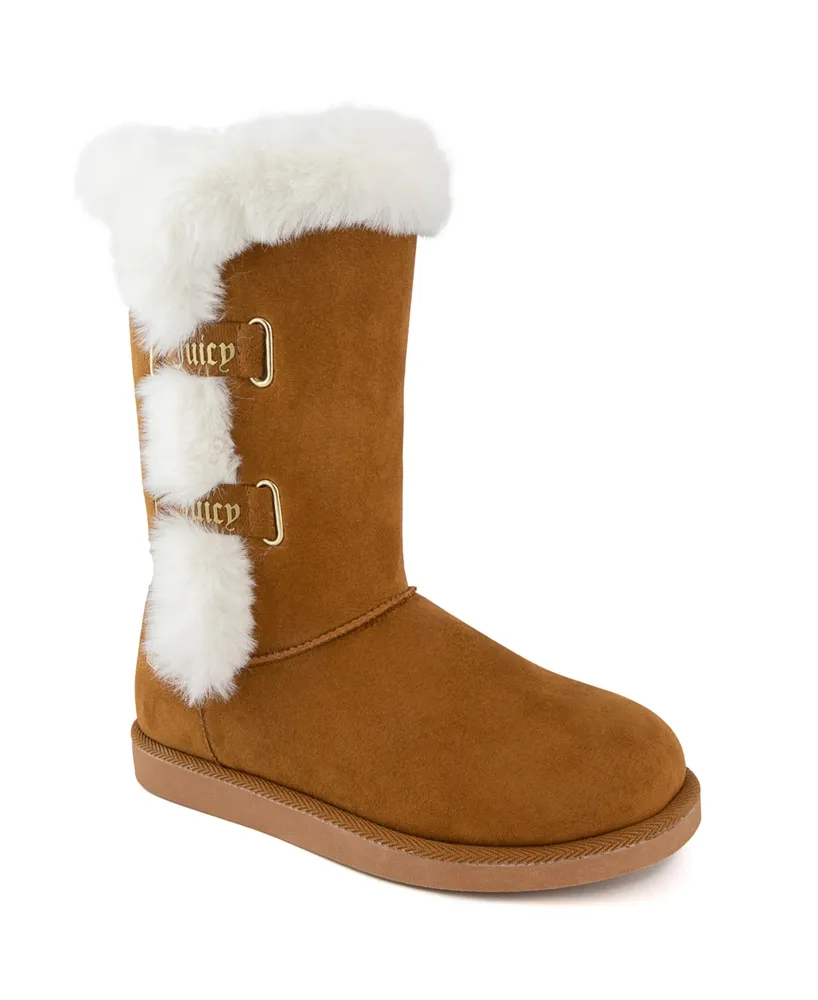 Juicy Couture Women's Koded Faux Fur Winter Boots