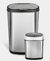 Rectangular Motion Sensor Trash Can Combination Set