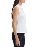 Tommy Hilfiger Women's Sleeveless Button-Up Blouse