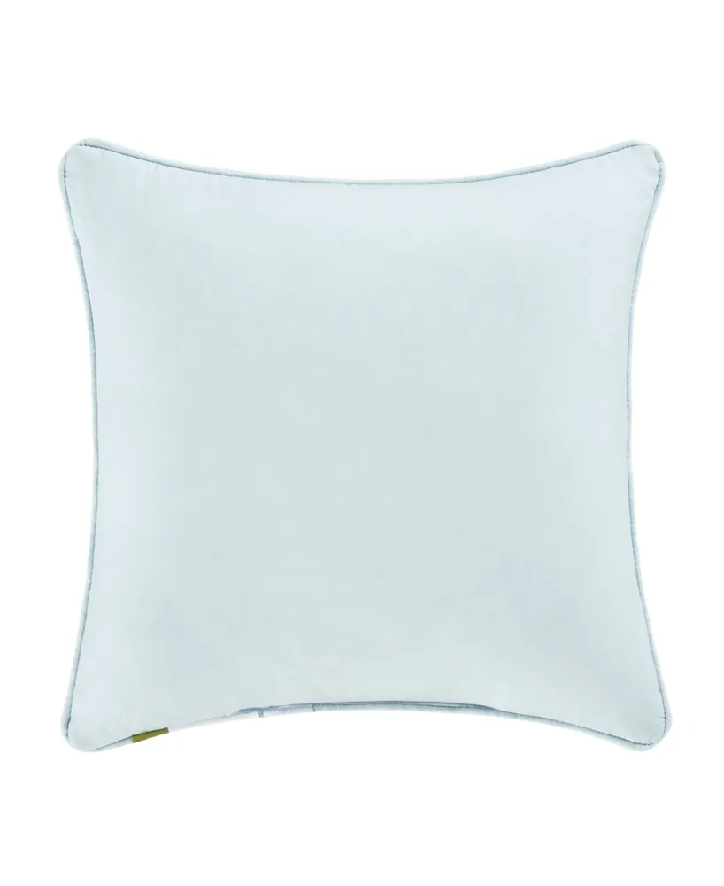 J. by J. Queen New York Mikayla Square Throw Pillow - Blue - 18 in