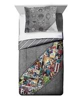 Disney Marvel Comics 80th Anniversary Full/Queen Comforter Sham Set, 3 Pieces