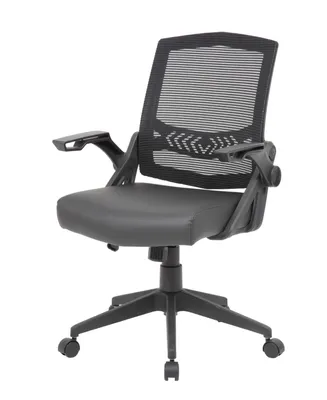 Boss Office Products Mesh Flip Arm Task Chair