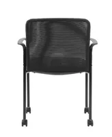 Boss Office Products Mesh Guest Chair with Casters