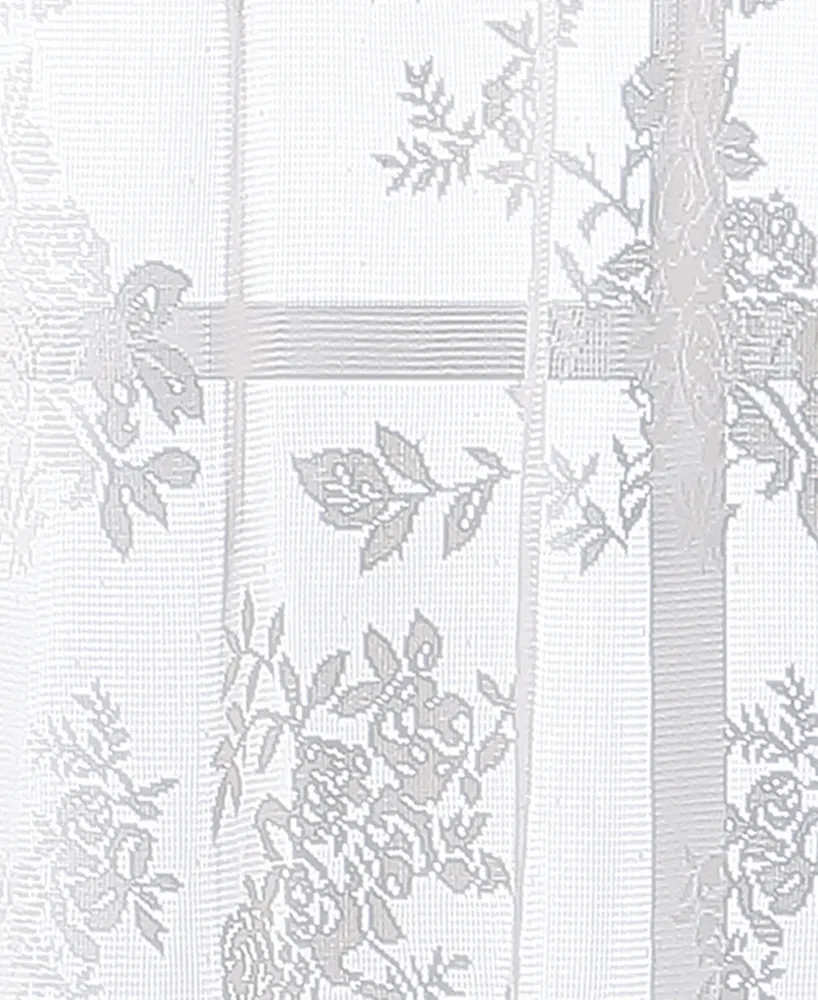 Curtainworks Sibella Lace 36" x 56" Tailored Tier, Set of 2