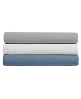 Nautica Solid T180 Cvc Cotton Rich Blend Fitted Sheet