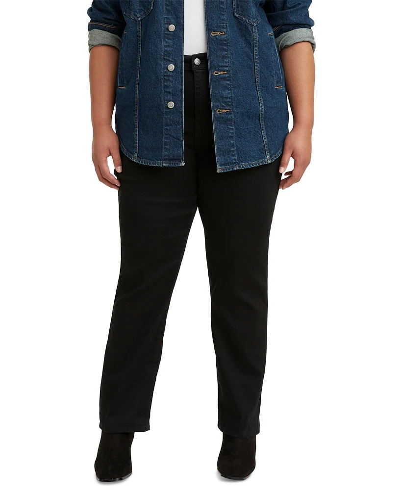 Levi's Trendy Plus 724 High-Rise Straight-Leg Jeans