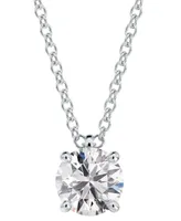 Portfolio by De Beers Forevermark Diamond Solitaire Pendant Necklace (1/2 ct. t.w.) 14k White or Yellow Gold, 16" + 2" extender