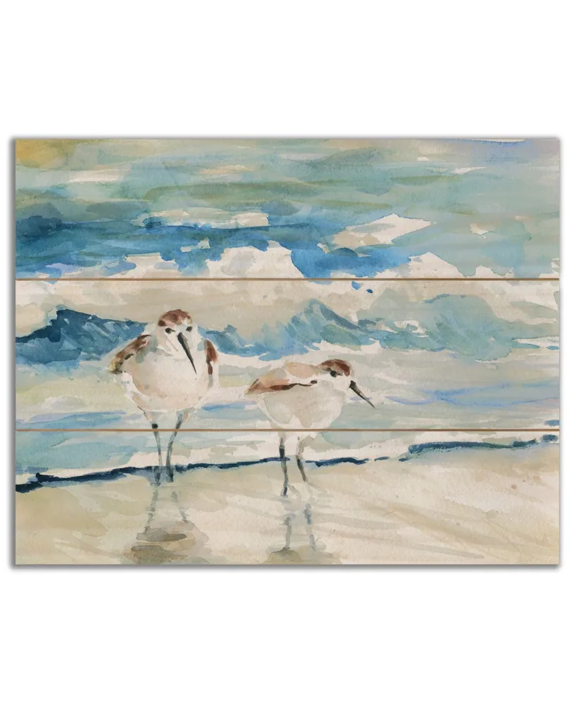 Courtside Market Beach Birds 10.5x14 Board Art