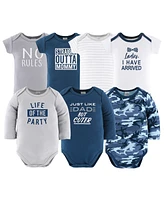 The Peanutshell Newborn Baby Shower Gift Set for Boys, Baby Layette Essentials, Navy, Grey