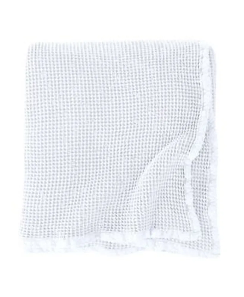 Brielle Home Darren Cotton Waffle Knit Blanket