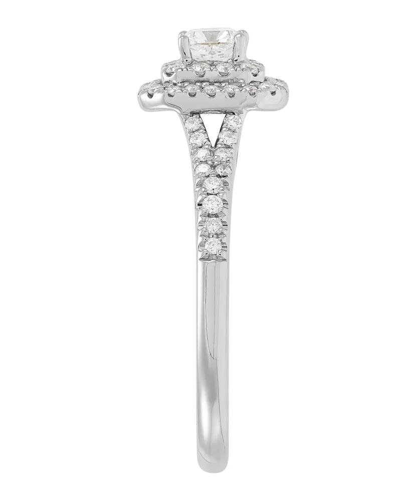 Diamond Engagement Ring (5/8 ct. t.w.) in 14K White Gold