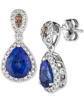 Le Vian Blueberry Tanzanite (2 ct. t.w.) & Diamond (5/8 ct. t.w.) Drop Earrings in 14k White Gold