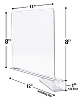 Sorbus 4 Acrylic Shelf Dividers Great Organizer for Clothes, Linens, Purse Separators, Kitchen Cabinets and more (4-Pack)