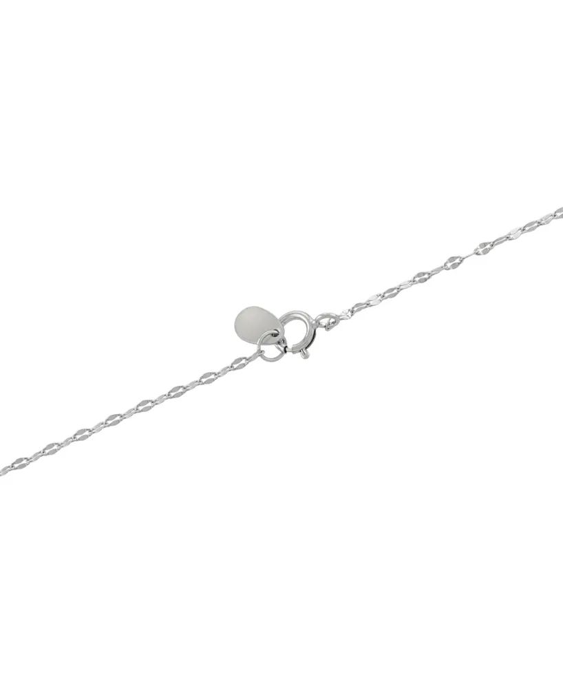 Giani Bernini Cubic Zirconia Wave Pendant Necklace in Sterling Silver, 16" + 2" extender, Created for Macy's