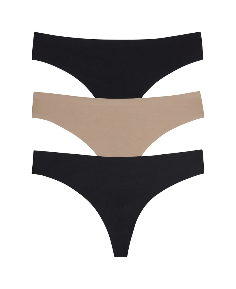 Honeydew Women's Skinz Thong, Pack of 3