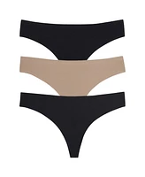 Honeydew Women's Skinz Thong, Pack of 3