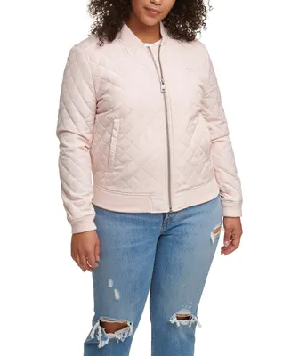 Levi's Plus Trendy Diamond Quilted Bomber Jacket