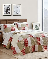 Eddie Bauer Camano Island Plaid Quilt Set, King, 3 Piece