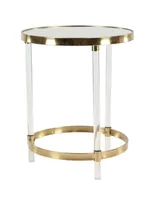 Contemporary Accent Table - Gold