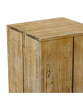 Rustic Pedestal Table, Set of 3