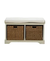 Traditional Wood Storage Bench