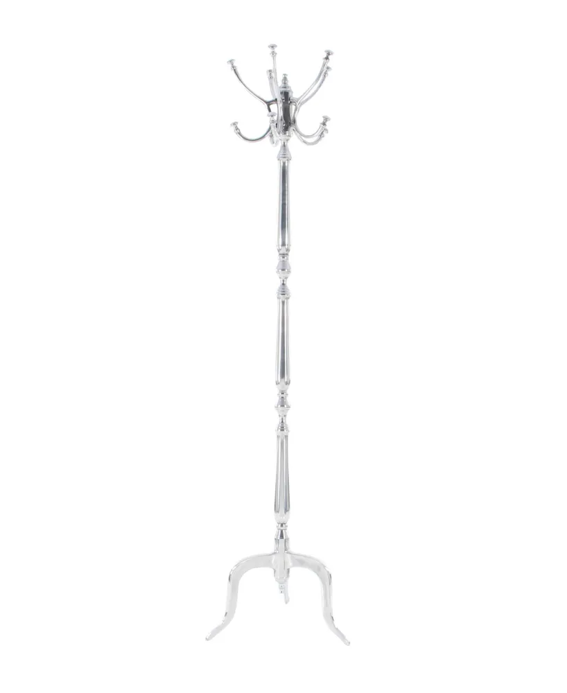 Traditional Coat Rack - Silver