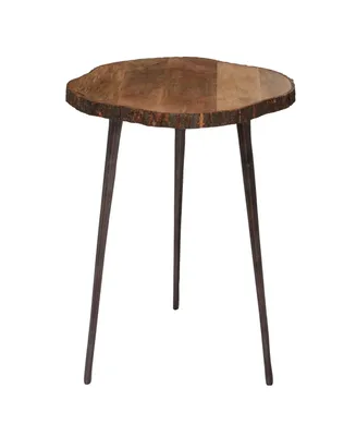 Rustic Aluminum Accent Table