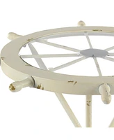 Coastal Metal Accent Table