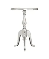 Traditional Accent Table - Silver